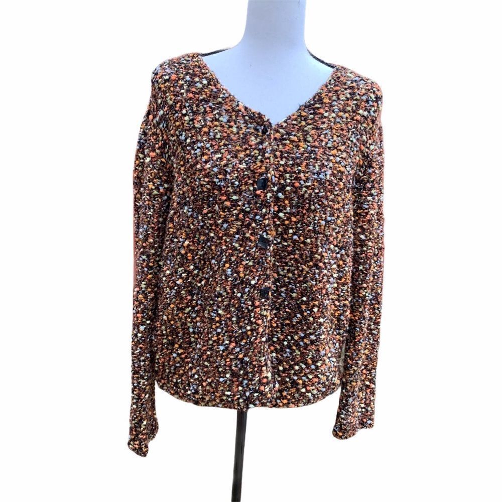 Appleseed's Vintage Cardigan Autumn Colors, medium, EUC